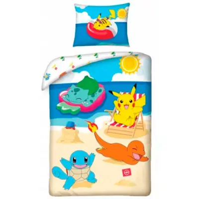 Pokemon-sengetøj-140-x-200-Beach-party
