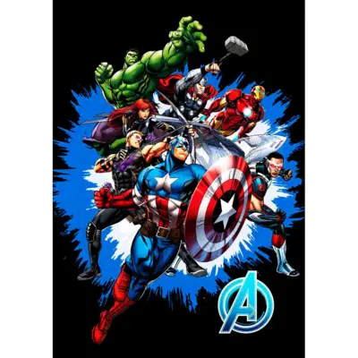 Marvel-Avengers-fleece-tæppe-100x140