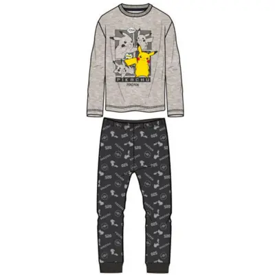 Pokemon-Pikachu-pyjamas-grå