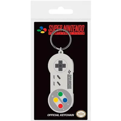 Super-Nintendo-Nøglering-SNES-Controller-gummi