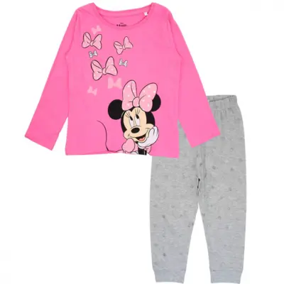 Minnie-Mouse-Pyjamas-Lyserød-Grå