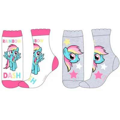 My-Little-Pony-sokker-hvid-eller-grå-1-par