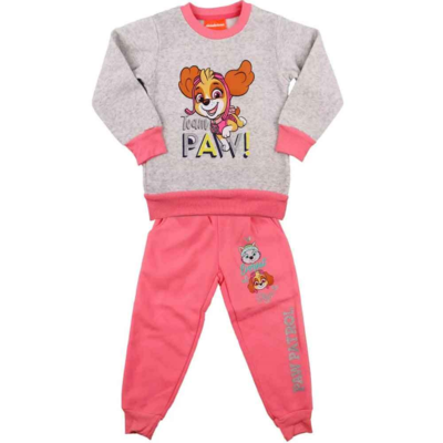 Paw-Patrol-Joggingsæt-Skye-grå-lyserød-til-piger