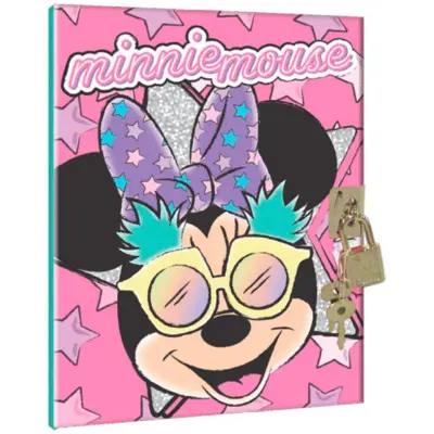Minnie-Mouse-dagbog-med-lås