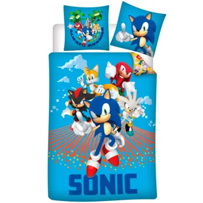 Sonic-the-hedgehog-sengetøj-140-x-200-always-runnin