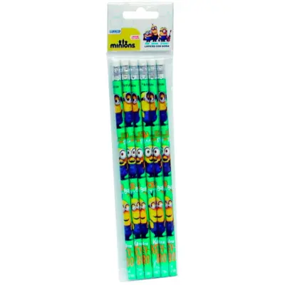 Minions-blyanter-med-viskelæder-6-stk
