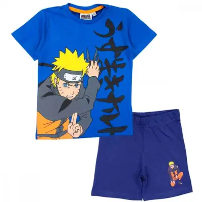 Naruto-sommerpyjamas-blå-navy
