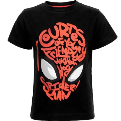 Marvel-Spiderman-møregrå-t-shirt