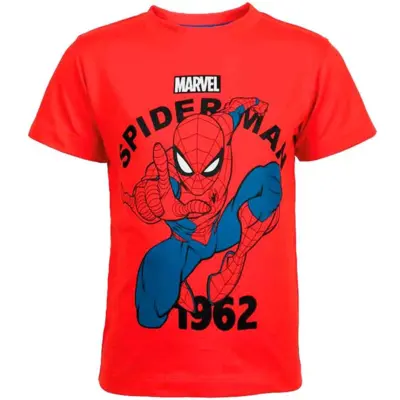 Marvel-Spiderman-t-shirt-kortærmet-rød-1962