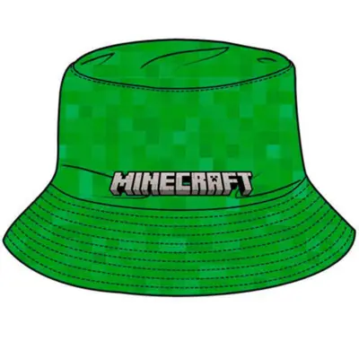 Minecraft-bøllehat-grøn-str.-52-54