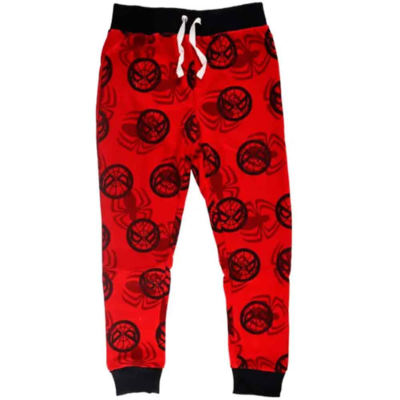 Spiderman-sweatpants-røde-med-snørre