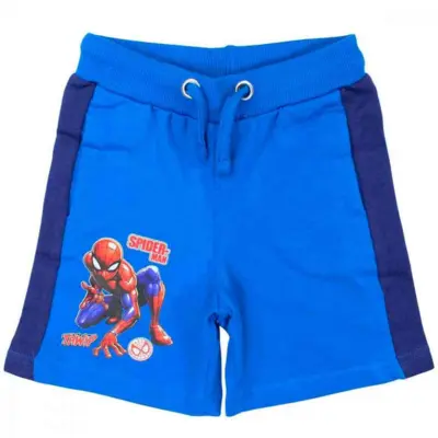 Spiderman-shorts-blå-med-snøre-str.-4-8-år
