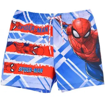 Marvel-Spiderman-badeshorts-blå-str.-98-128
