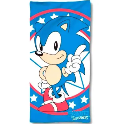 Sonic-The-Hedgehog-badehåndklæde-70-x-140