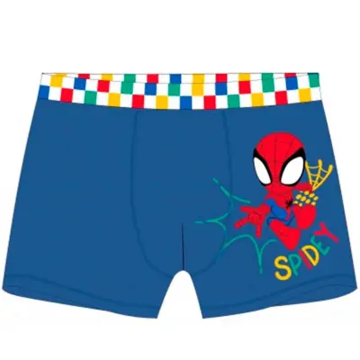 Spiderman-Boxershorts-Spidey-blå-str.-3-8-år