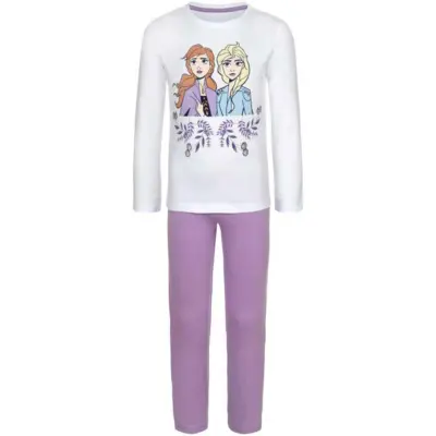 Disney-Frost-pyjamas-hvid-lilla-str.-4-8-år