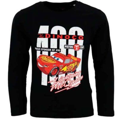 Disney-Cars-t-shirt-sort-str.-3-8-år-Dinoco