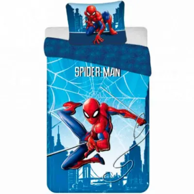 Spiderman-sengetøj-140-x-200-Blue