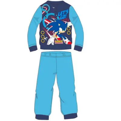 Sonic-The-Hedgehog-pyjamas-turkis-str.-3-8-år.