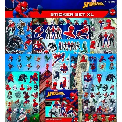 Spiderman-klistermærker-XL-500-stk.