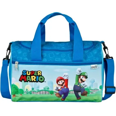Super-Mario-Sportstaske-35-cm-Blå