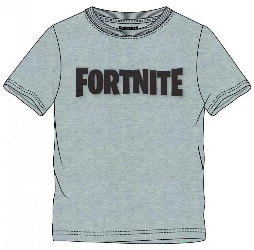 systematisk Sætte Ren og skær Fortnite Kort T-Shirt Grå Logo - Køb på tilbud i dag