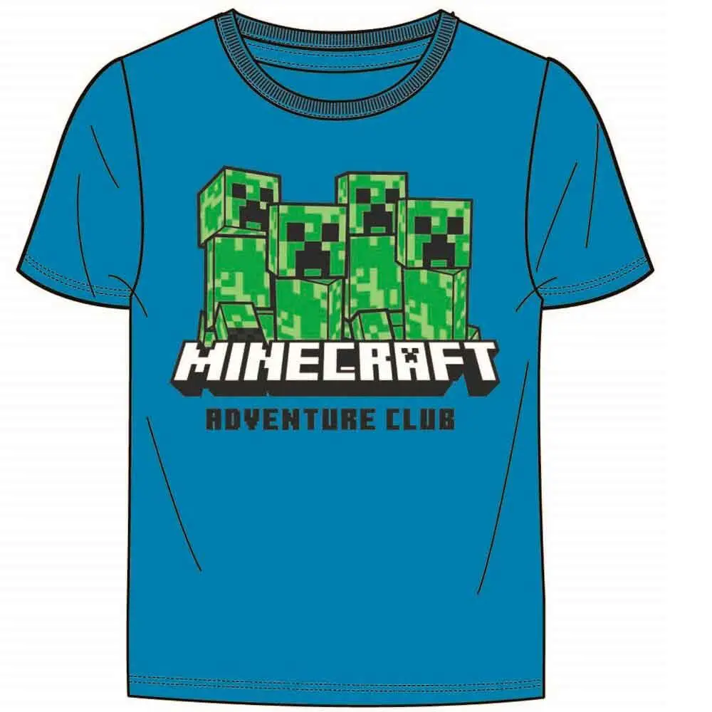 Minecraft T-Shirt Blå Adventure Club | Lev. 1-3