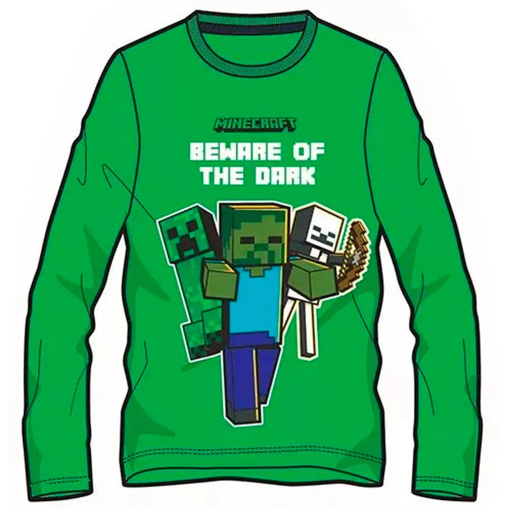 Minecraft T-shirt Grøn Lev. 1-3 dage