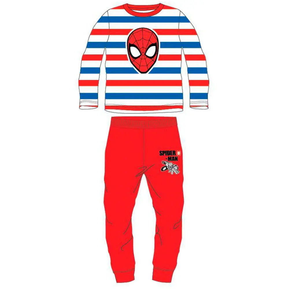 Donation konkurrence skjorte Marvel Spiderman Pyjamas Stribet Rød | Lev. 1-3 dage