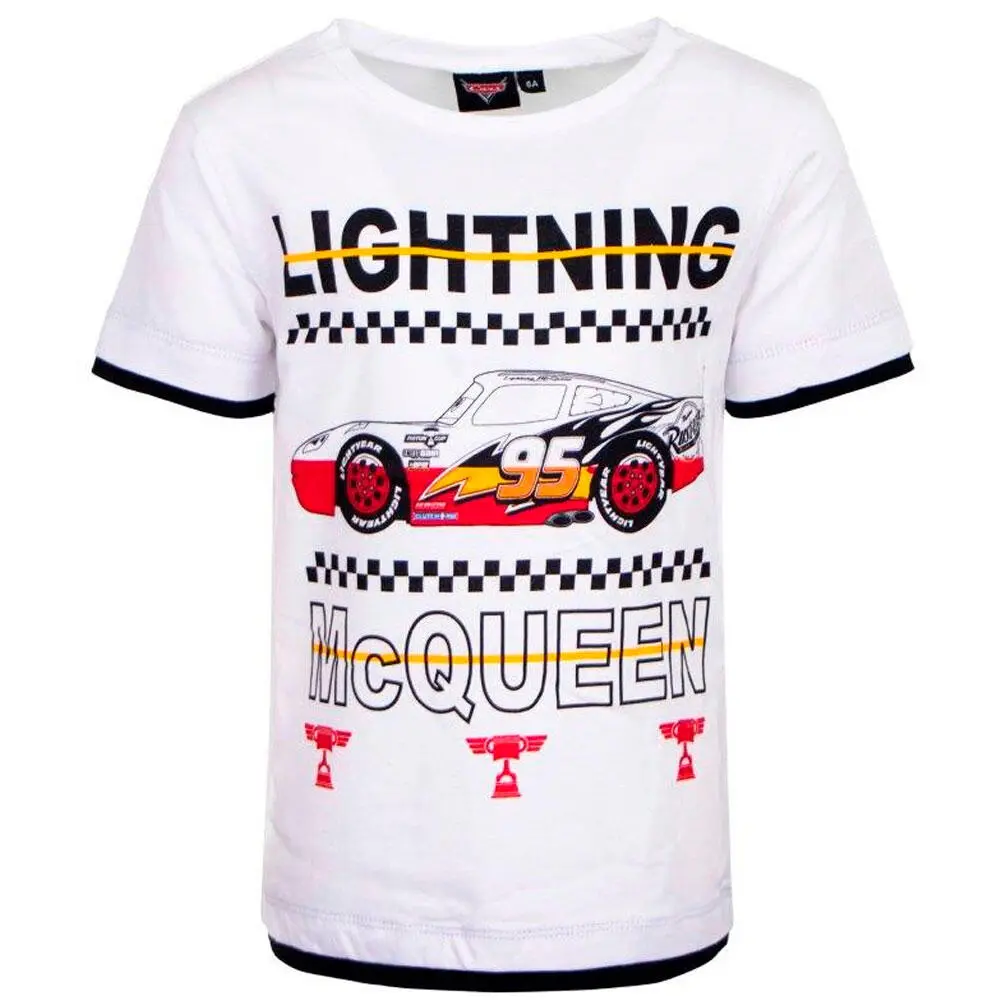 salt krans Jeg klager Disney Cars T-shirt Kort Lightning McQueen