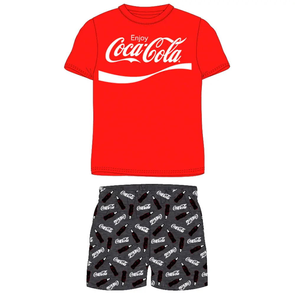 Tredje pie frokost Coca Cola Kort Pyjamas str. 9-14 år