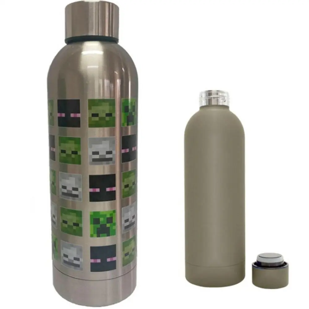 Minecraft Drikkedunk Silver Rustfri Stål 500 ml