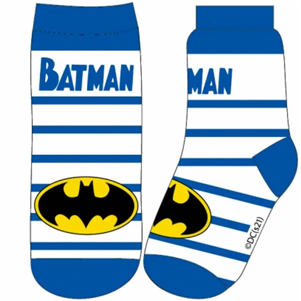 grammatik ur Sjov Batman Sokker Blå Hvide med Logo 1-par