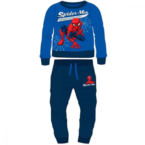 Marvel-Spiderman-Joggingsæt-Blå-str.-2-8-år