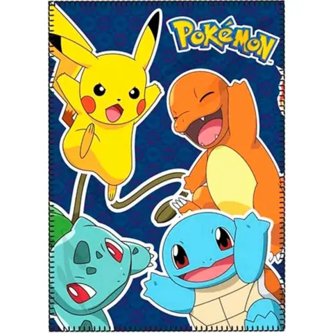 Pokemon-Fleecetæppe-100-x-140-Blå