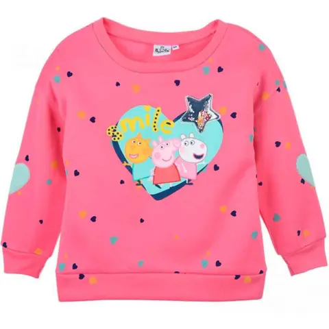Gurli-Gris-sweatshirt-lyserød-str.-3-6-år