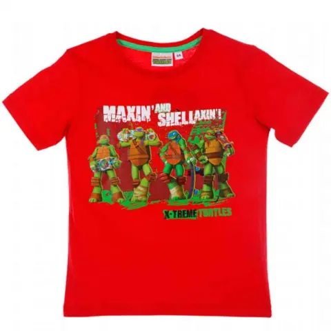 Ninja-Turtles-t-shirt-kortærmet-rød