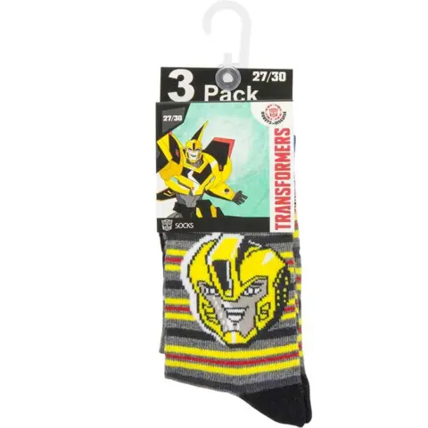 Transformers-sokker-i-3-pak-emballge
