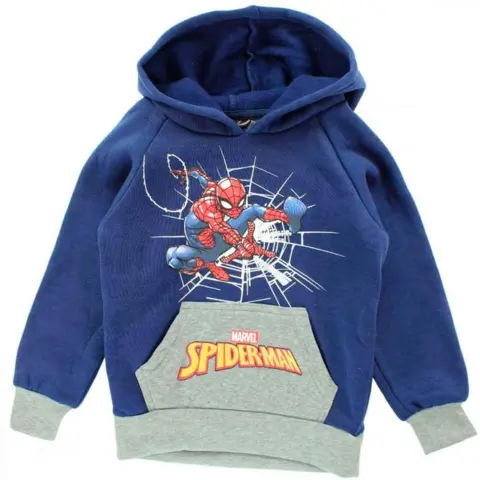 Spiderman-Sweatshirt-Navy-grå-str.-3-8-år.