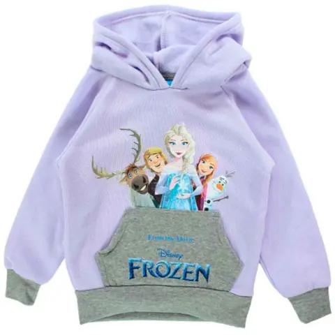 Disney-Frost-Hættetrøje-lilla-str.-2-8-år