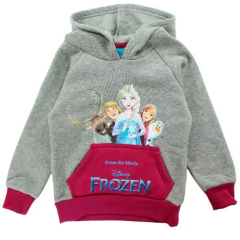 Disney-Frost-Hættetrøje-grå-str.-2-8-år.