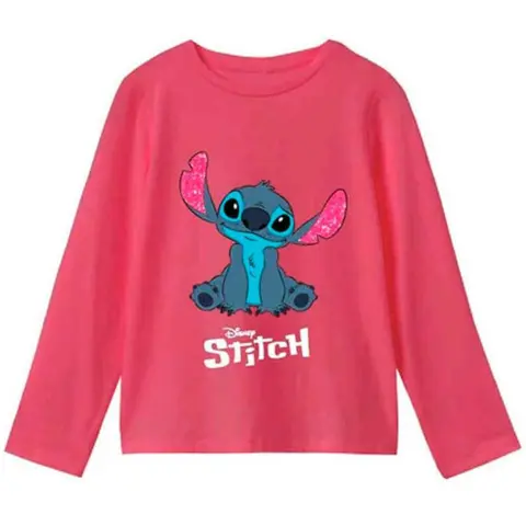Lilo-og-Stitch-T-shirt-Pink-str.-2-8-år.