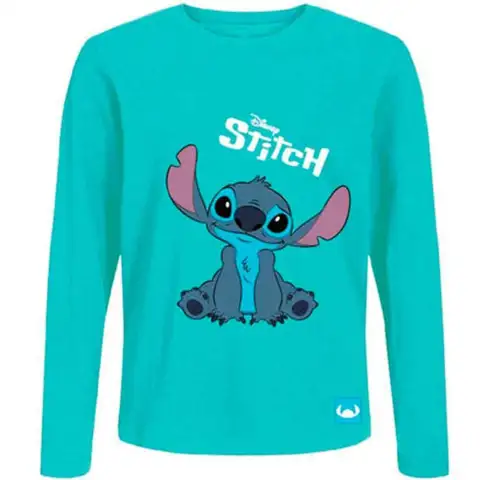 Lilo-og-Stitch-t-shirt-langærmet-turkis-2-8-år