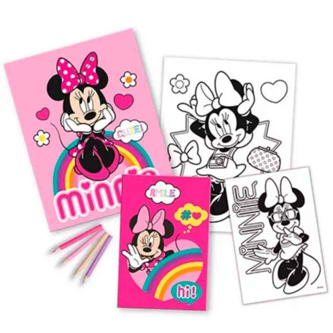 Minnie-Mouse-malebøger-med-4-farver