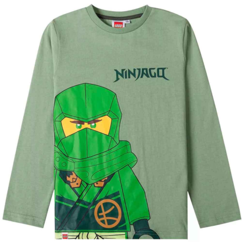 Lego-Ninjago-t-shirt-langærmet-grøn-3-8-år