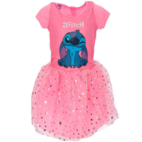 Lilo-og-Stitch-Tulle-Kjole-Lyserød-3-8-år