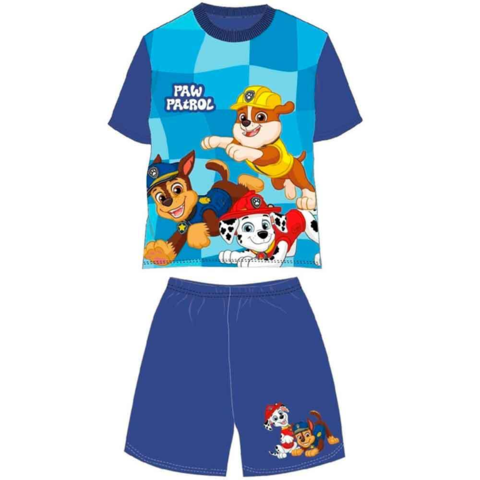 Paw-Patrol-pyjamas-kort-blå-2-6-år