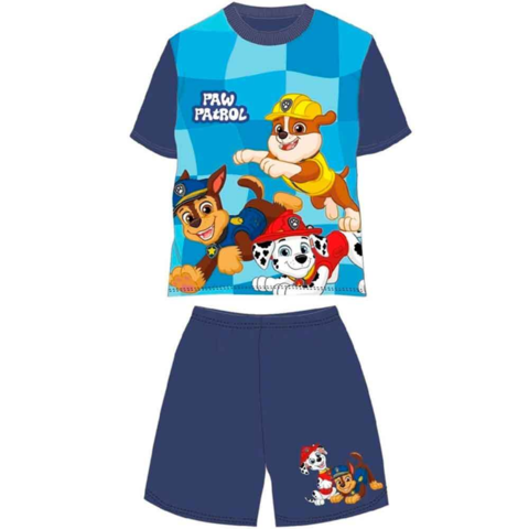 Paw-Patrol-kort-pyjamas-navy-2-6-år