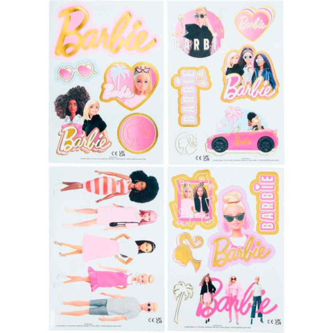 Barbie-vinyl-klistermærker-4-ark