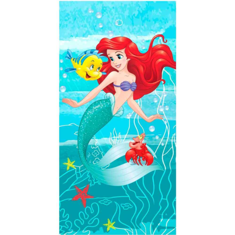 Disney-Prinsesse-Ariel-badehåndklæde-70x140-cm